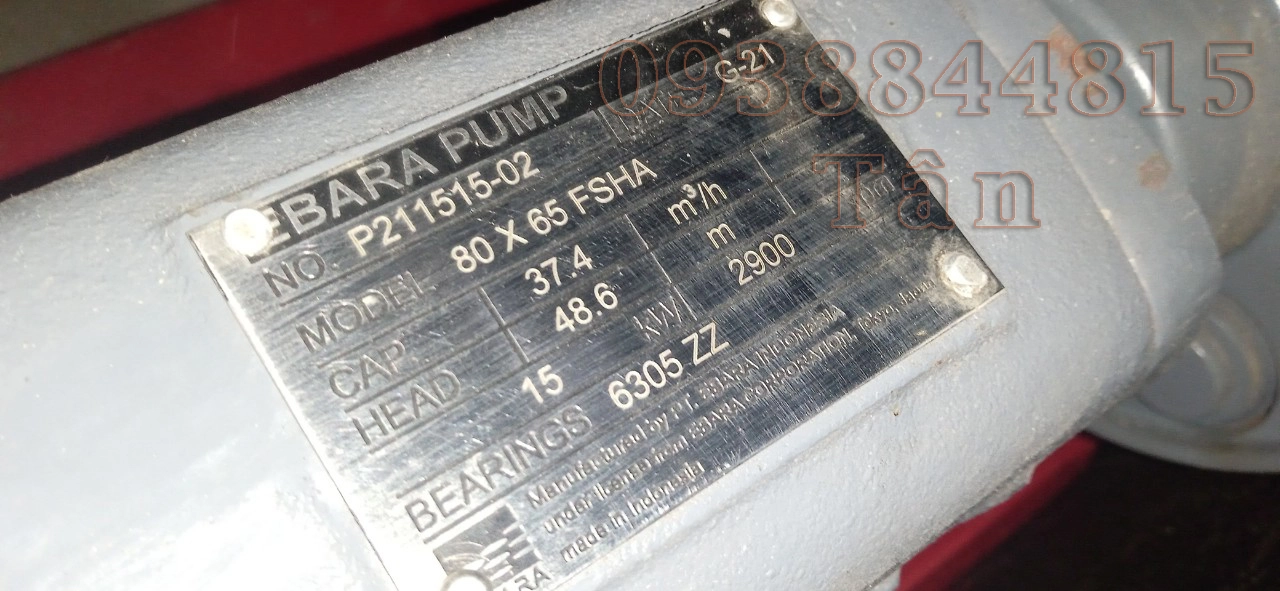 bơm ebara 80x65 FSHA