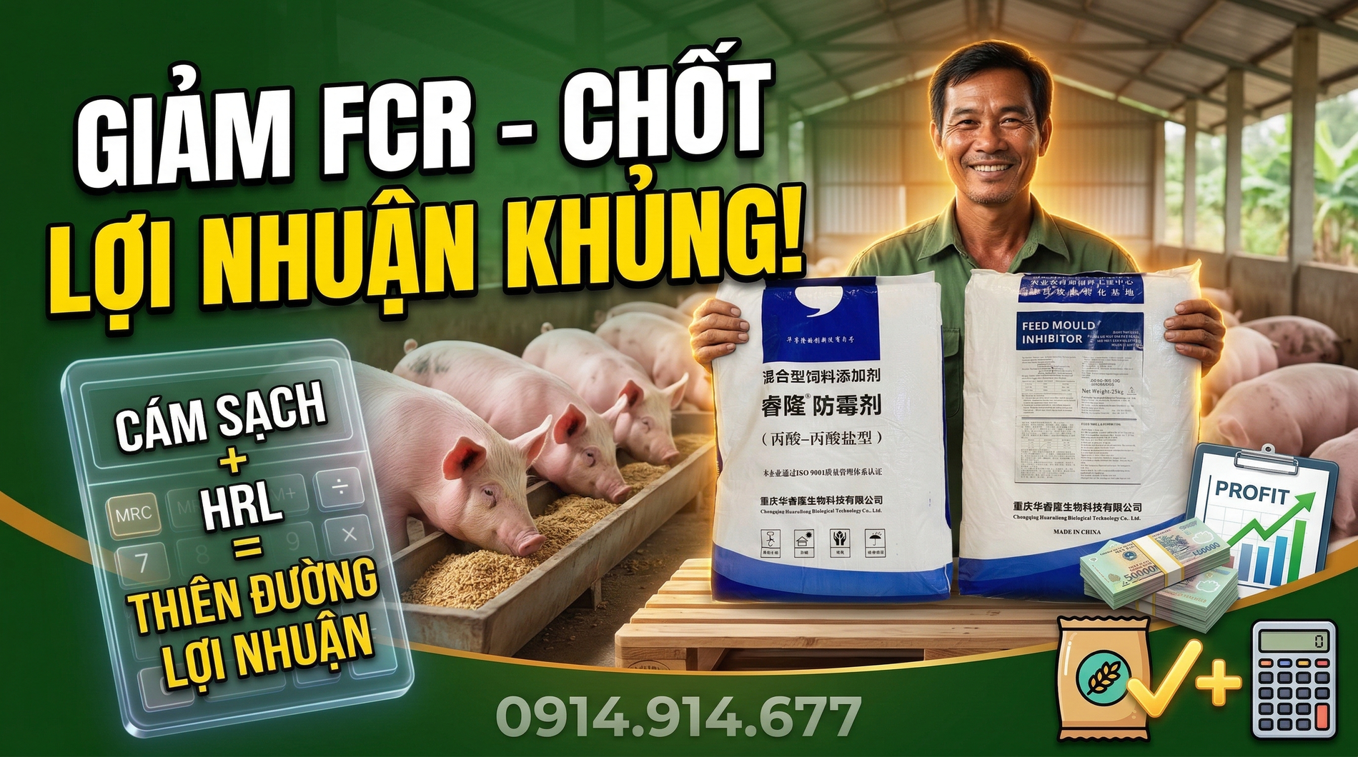 Chất chống mốc HRL Feed Mould Inhibitor axit propionic 33%.webp