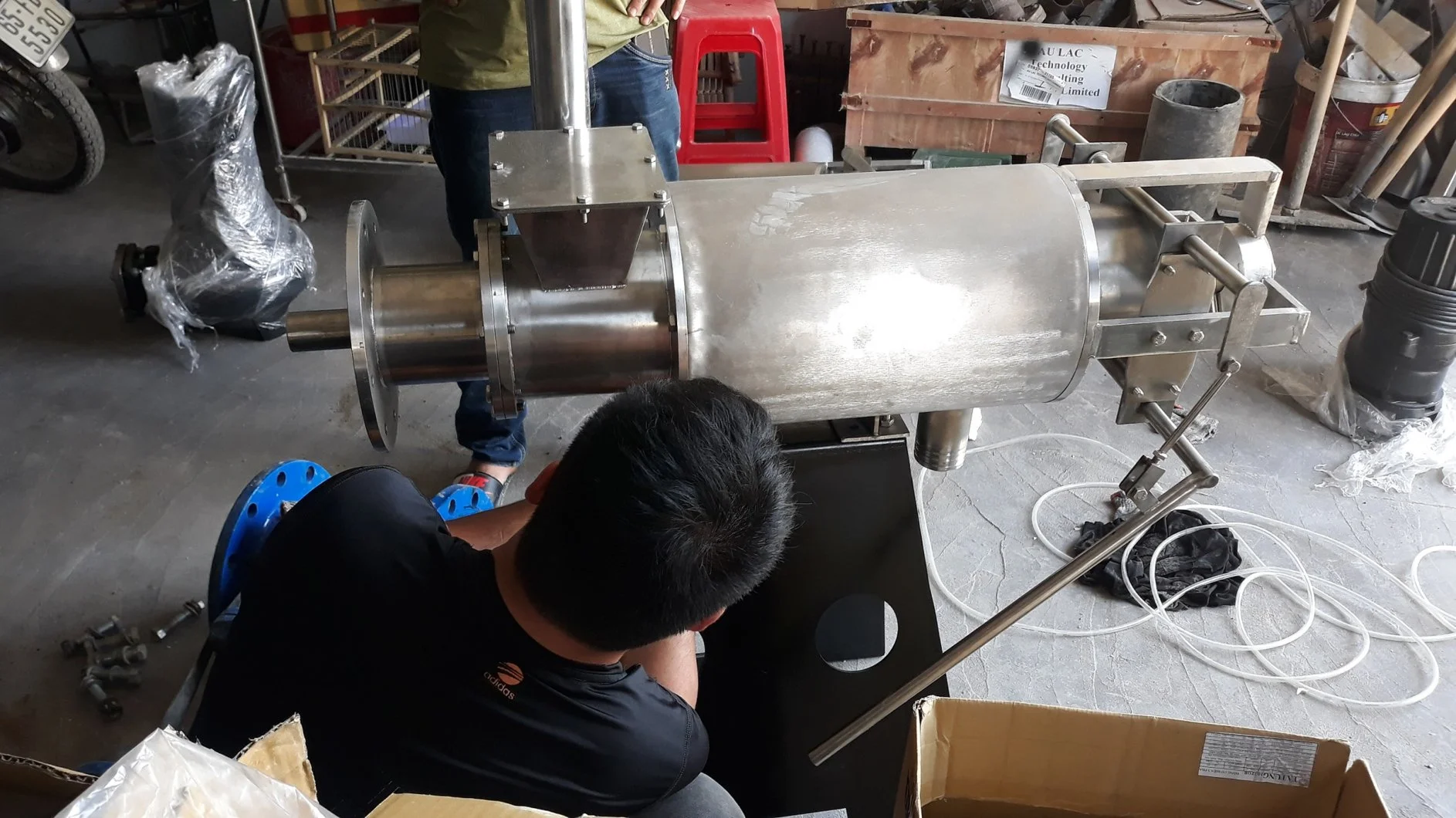 sản xuất máy ép phân.webp