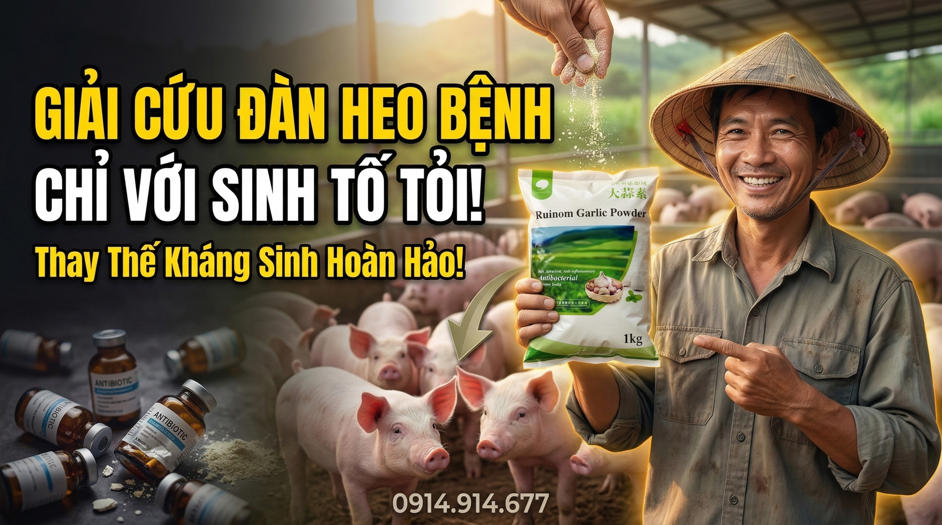 Sinh tố tỏi HRL 25% Ruinom Garlic Powder-2.webp