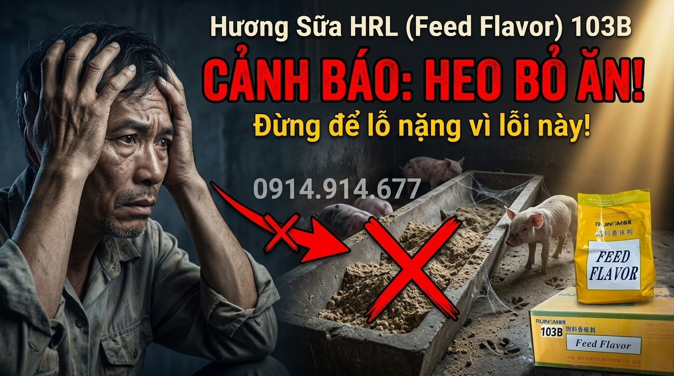 Tăng Tính Thèm Ăn Nhờ Hương Sữa HRL (Feed Flavor) 103B - 1.webp