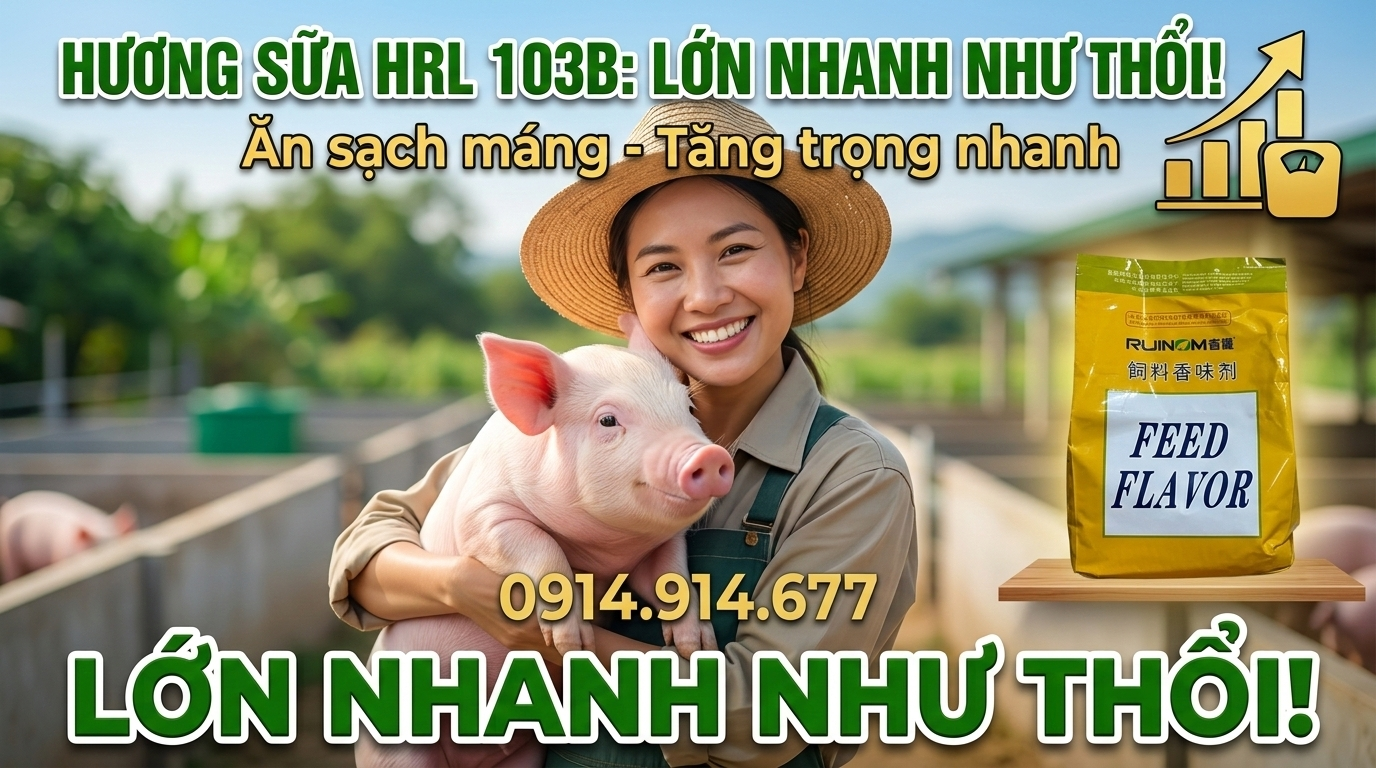 Tăng Tính Thèm Ăn Nhờ Hương Sữa HRL (Feed Flavor) 103B.webp