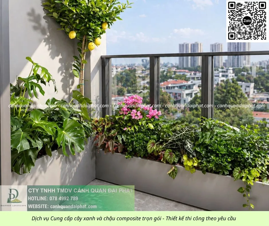 Thiết kế thi công cây xanh ban công - chậu composite 30426 3.webp