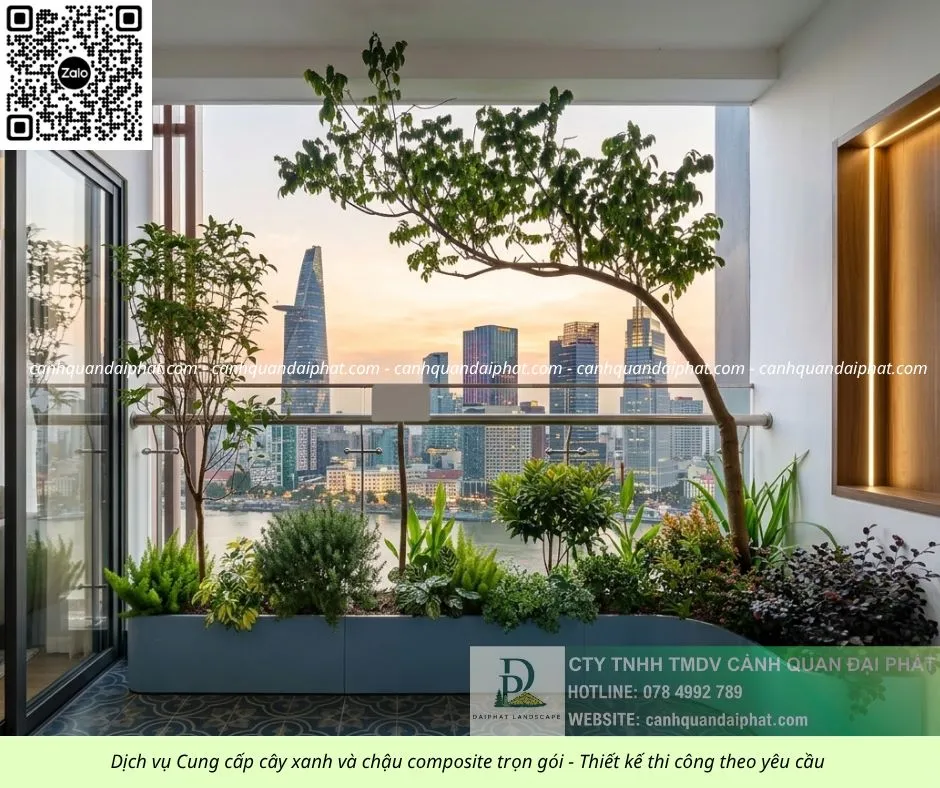 Thiết kế thi công cây xanh ban công - chậu composite 30426 6.webp