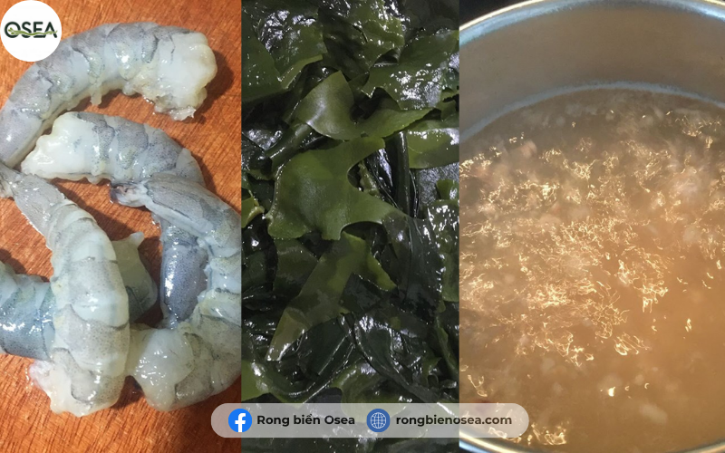 cách chế biến canh rong biển tôm