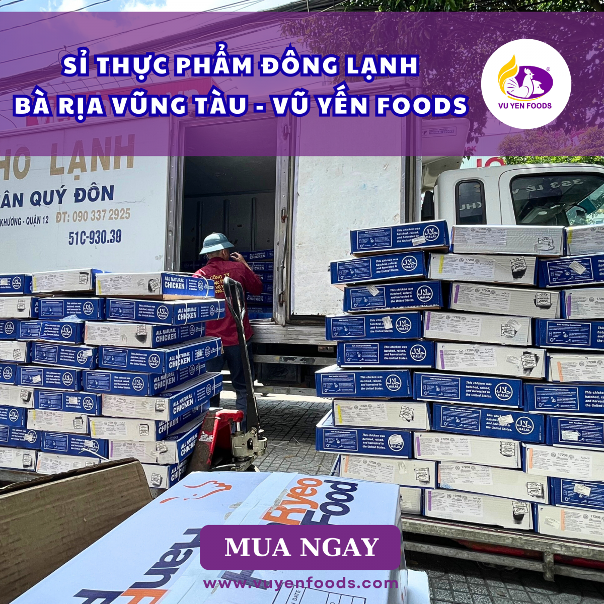 SỈ THỰC PHẨM ĐÔNG LẠNH BÀ RỊA VŨNG TÀU - THỰC PHẨM VŨ YẾN