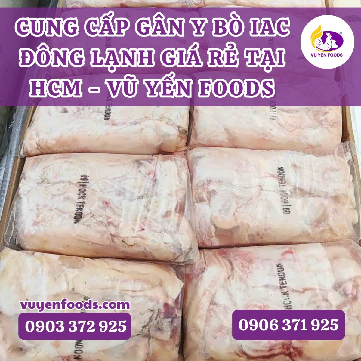 CUNG CẤP GÂN Y BÒ IAC ĐÔNG LẠNH GIÁ RẺ TẠI HCM