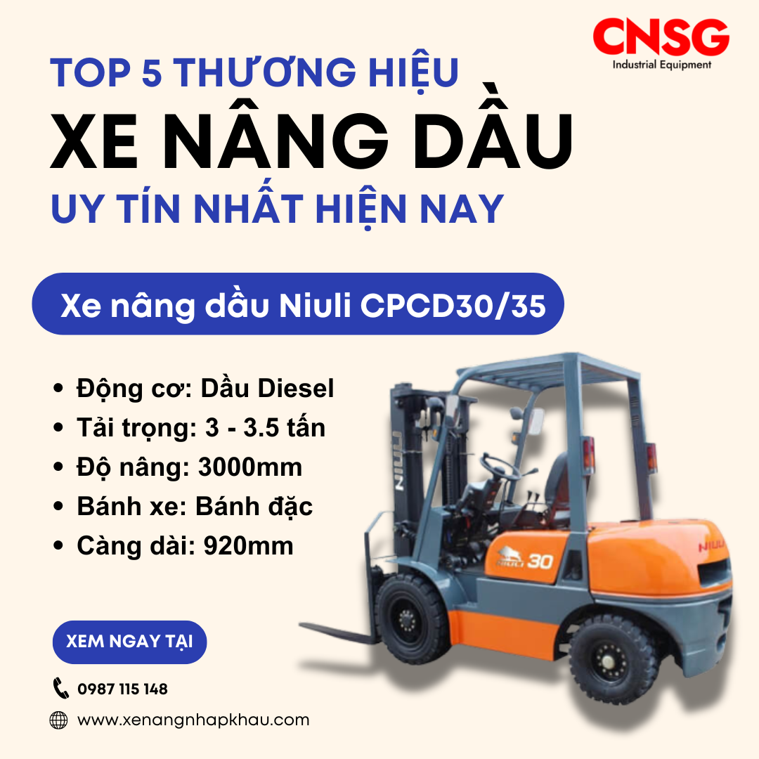 Top 5 thương hiệu xe nâng dầu uy tín nhất hiện nay