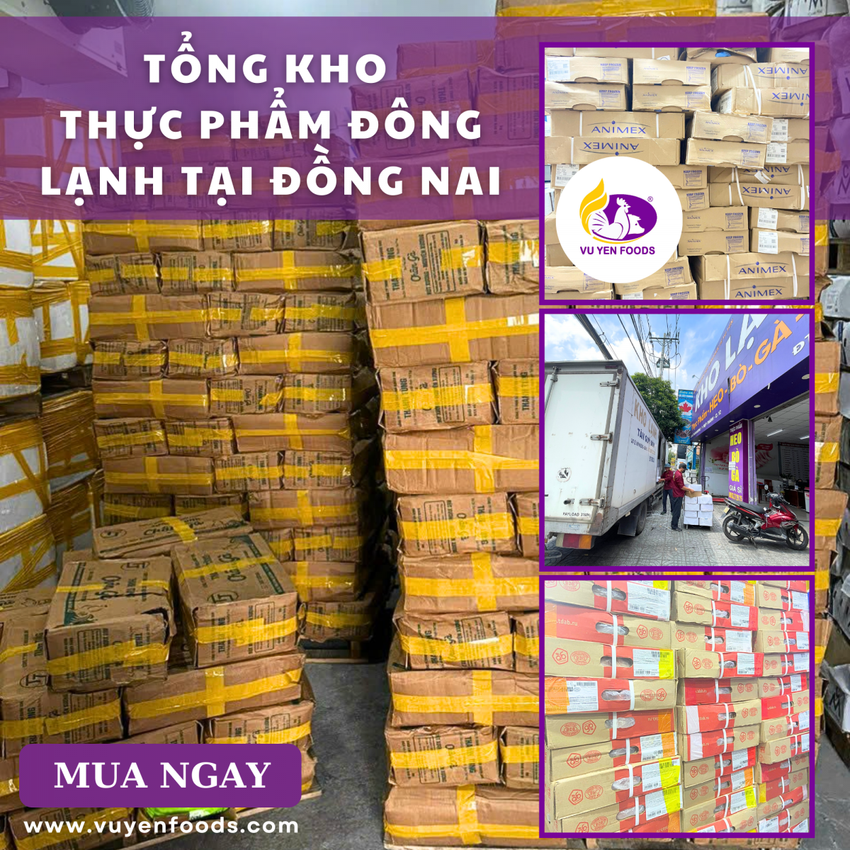 TỔNG KHO THỰC PHẨM ĐÔNG LẠNH TẠI ĐỒNG NAI