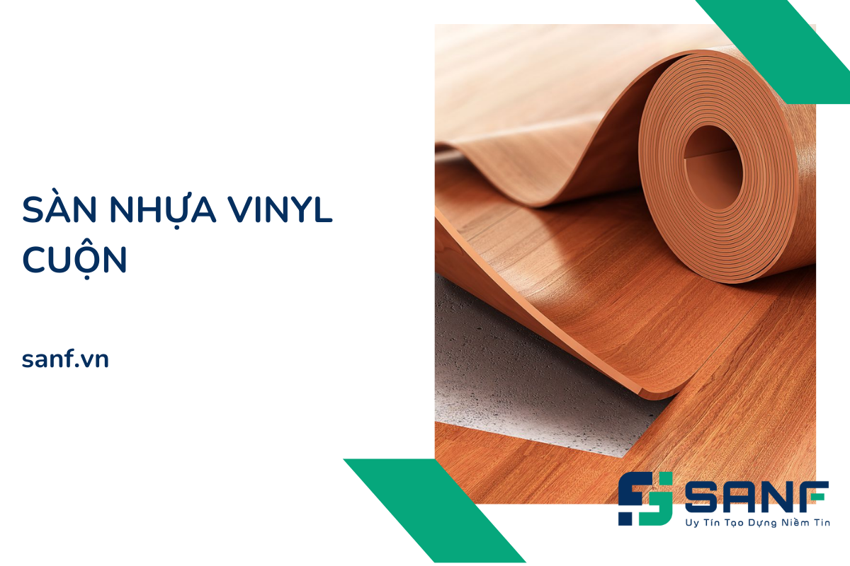 Sàn Vinyl Cuộn Là Gì? Cấu tạo và ưu điểm của sàn nhựa cuốn