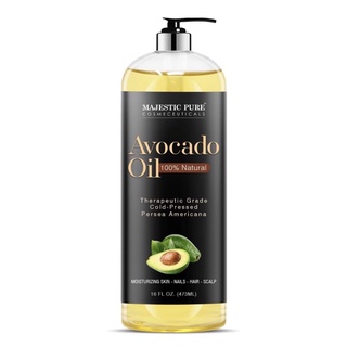 Tinh dầu quả bơ nguyên chất 100% Majestic Pure Avocado Oil 473ml USA