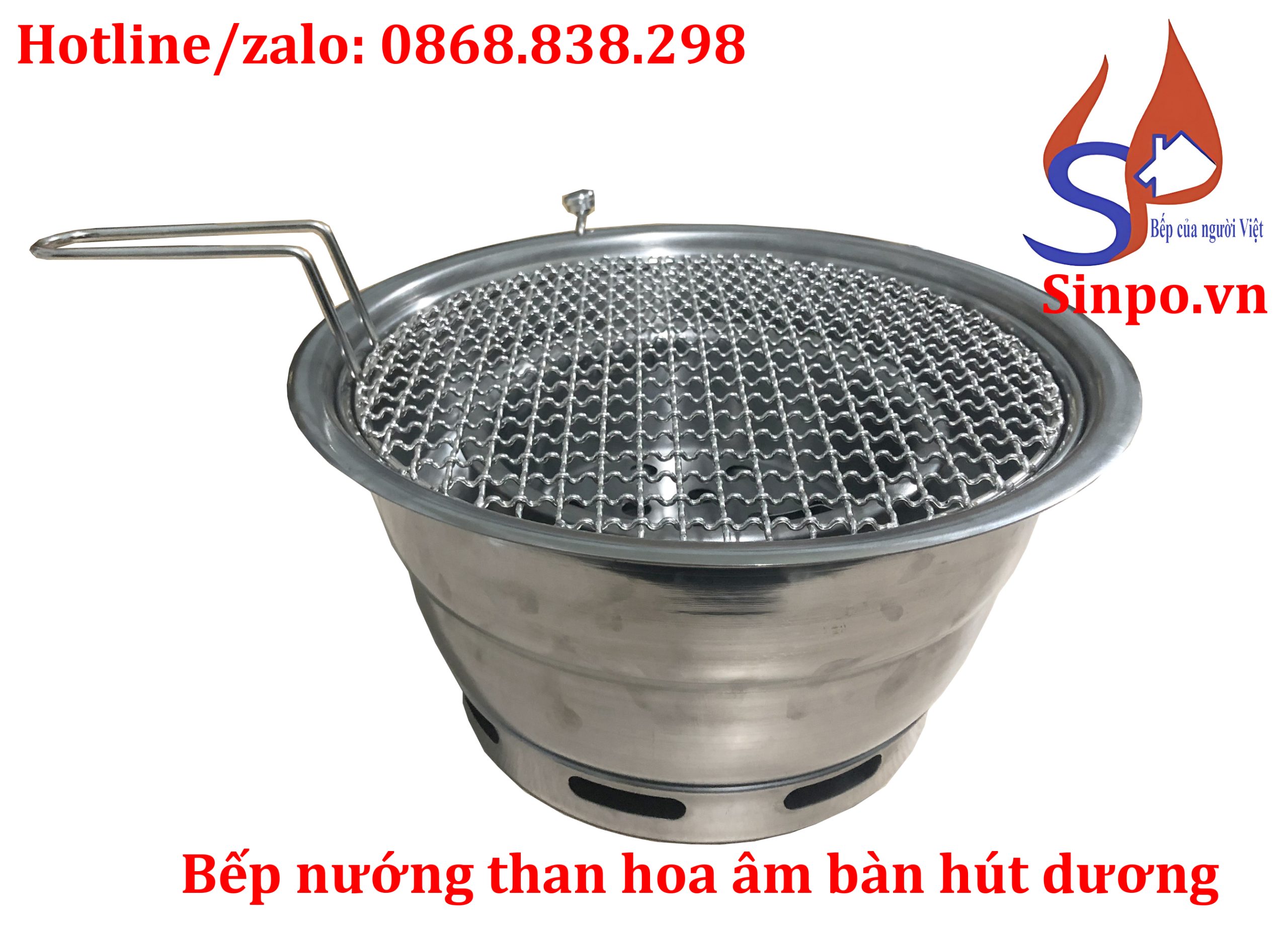 Bếp nướng than hoa âm bàn hút dương