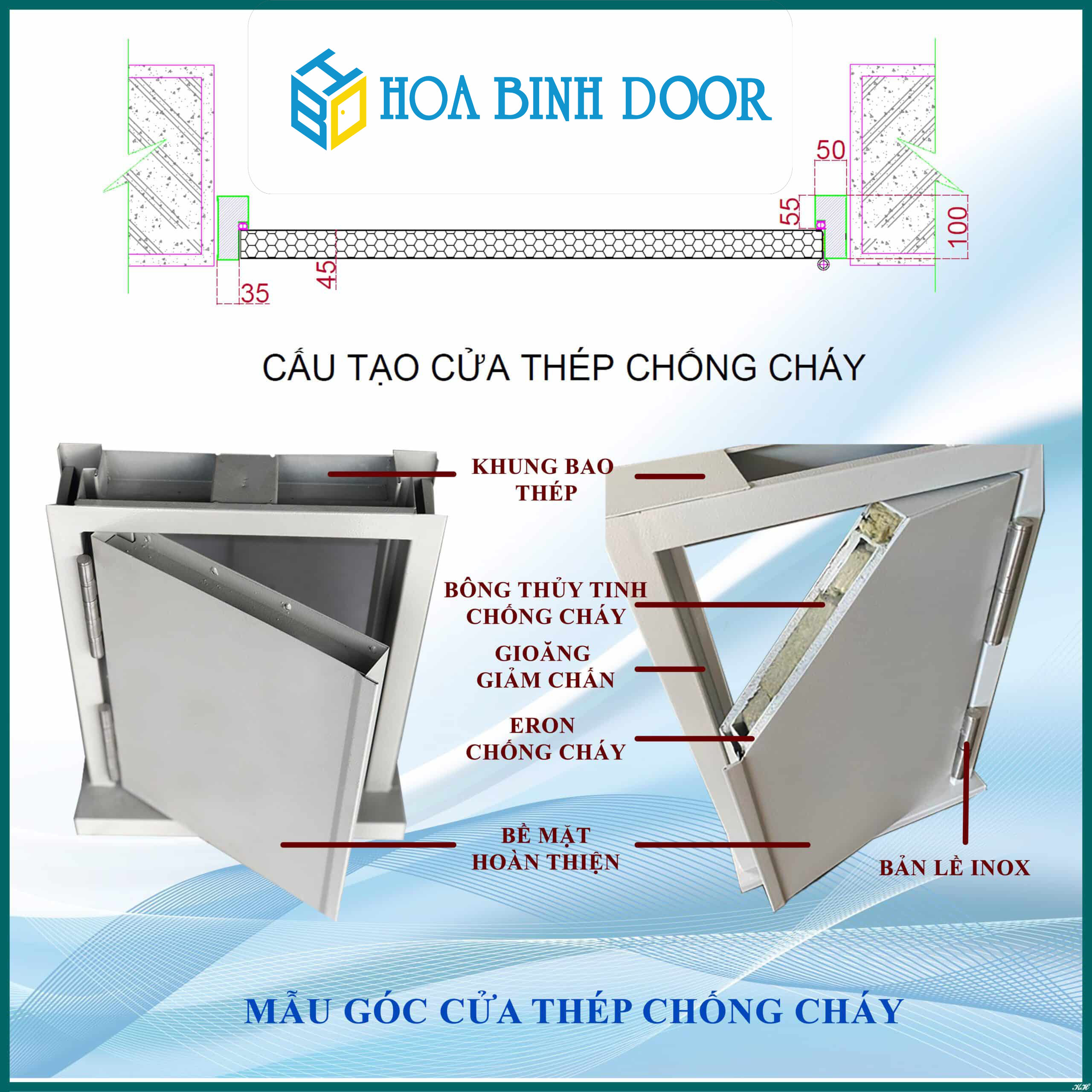 Báo giá cửa thép chống cháy tại Nha Trang