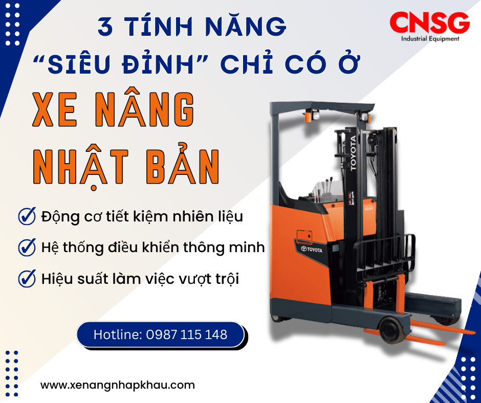 3 tính năng “siêu đỉnh” độc quyền chỉ có ở xe nâng Nhật Bản