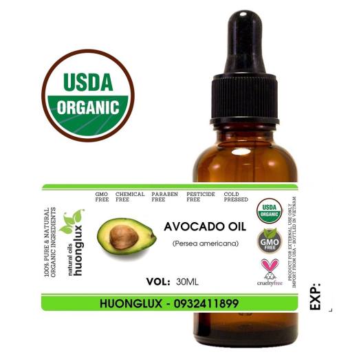 USDA Organic dầu quả bơ Avocado oil hữu cơ - Dầu dưỡng cho mặt | TheFaceHolic.com